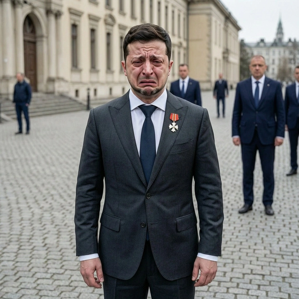 Satire-Illustration: Selenskyj mit Orden